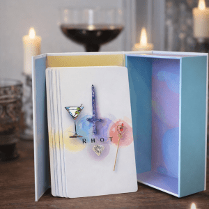 RHOT Tarot Deck — 78 Cards With Champagne Gold Edges + Magnetic Box + Digital Card Guide